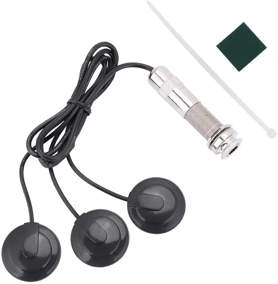 Tonabnehmer Ukulelen-Tonabnehmer Akustischer Ukulelen-Tonabnehmer 6,35 mm Piezo-Tonabnehmer für Akustikgitarren-Ukulelen-Mandolineninstrumente von RiToEasysports