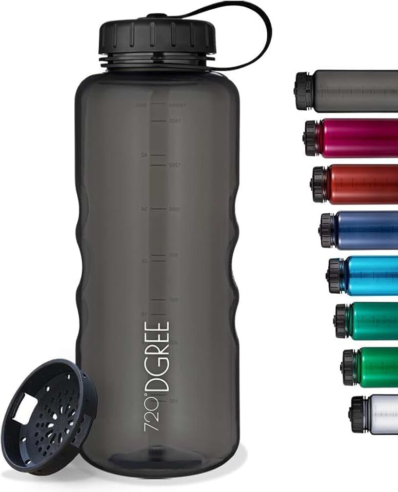 720°DGREE Trinkflasche “simplBottle“ - 500ml, 1l, 1,5l - Deine Auslaufsichere Wasserflasche - Die perfekte Sportflasche für Sport, Gym, Fitness, Fahrrad, Kinder, Schule & Büro - BPA-Frei