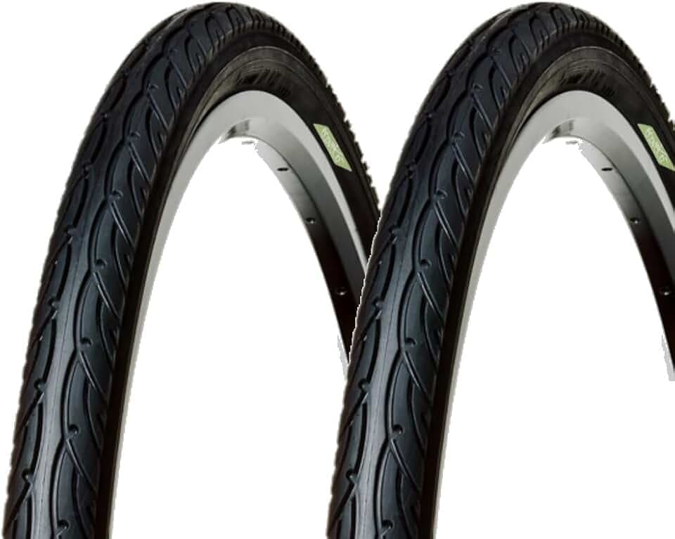 ECOVELO Unisex – Erwachsene 2 Reifen 26x1.95 (50-559), Schwarz, 26 X 1.95