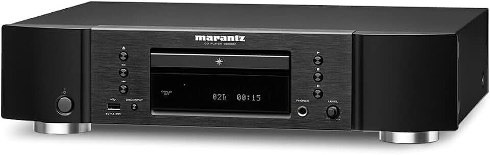 Marantz CD6007 HiFi CD Player, CD Spieler, CD- und CD-R/RW-Wiedergabe, USB, Kopfhörer-Verstärker, Schwarz