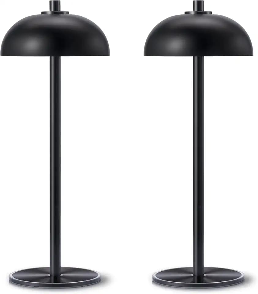 2 Pack Cordless Table Lamp Rechargeable, 5000mAh Battery Table Light