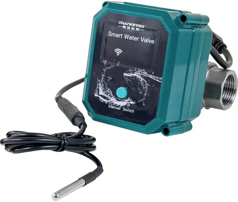 FrankEver Powered by Shelly Smart Water Valve DN15 - Smartes Wasserventil, Trinkwasserzertifiziertes (NSF), Präzise Ventilsteuerung, Unterstützt den Temperatursensor DS18B20, Kein Hub Erforderlich