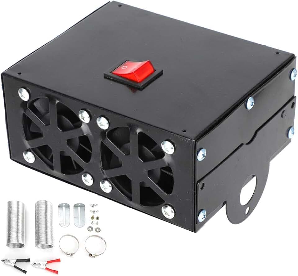 Auto Heizung, Auto Heizung Wärmer Defroster Tragbare Demister Stummschaltung Lüfter Schnelle Heizung 600W.(12V)