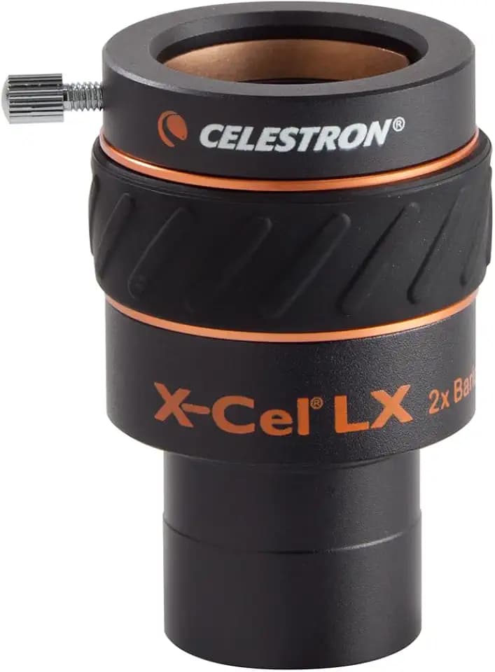 Celestron X-Cel LX 2X Barlow Lens for Telescope Eyepieces – 1.25"