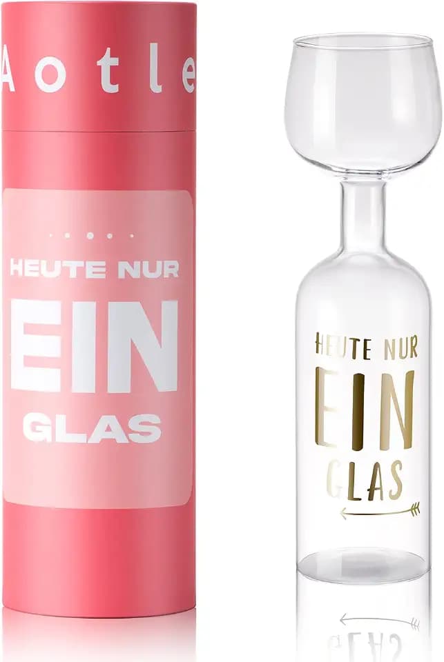 Aotlet Geschenke für Frauen Zum Geburtstag, 750ml Weingläser Geschenkidee für Weinliebhaber, Weihnachtsgeschenke für Frauen Mama Schwester, Lustige Geschenke für Männer, aus Glas
