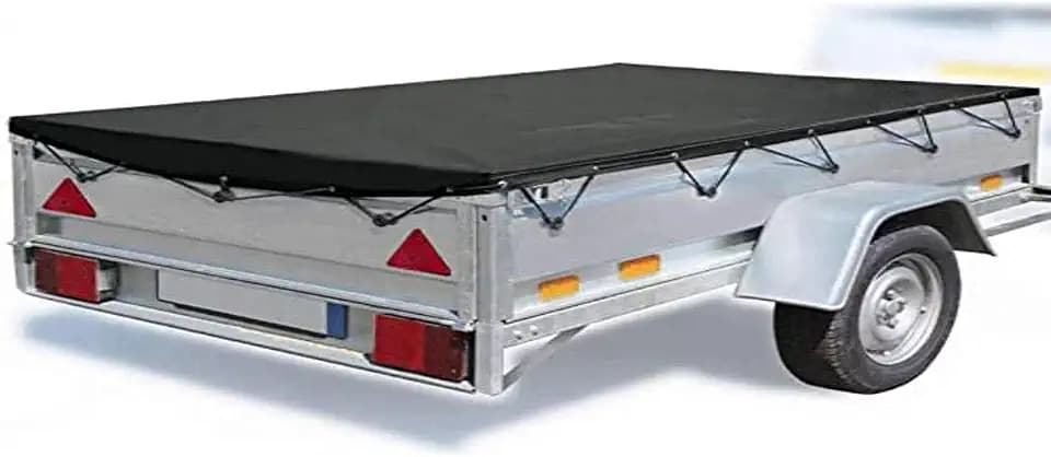 WERKA PRO 0 WERKAPRO-11341 Anhängerkupplung, 160 x 120 x 7 cm-200 g/m2, Polyethylen, schwarz