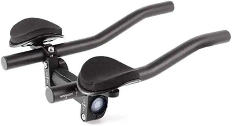 Alomejor Aerobars Aluminum Alloy TT Handlebars Rests Armrest Pads and Sponge Cushions for Road Bikes Triathlon Cycling (As Shown)