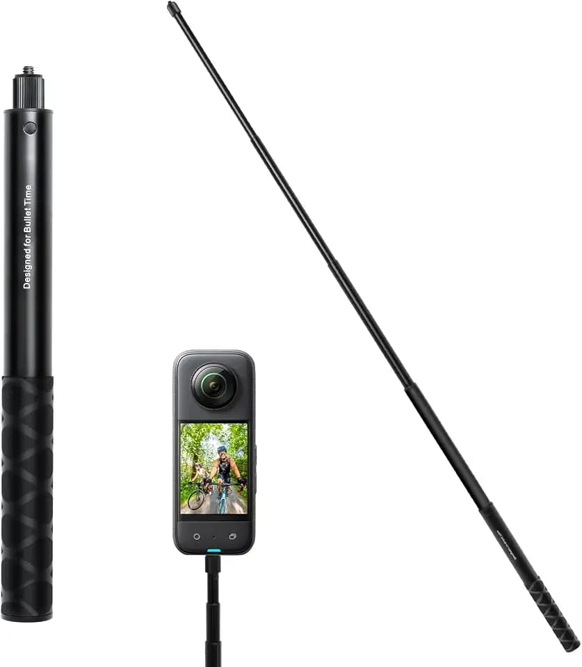 Unsichtbarer Selfie Stick Kompatibel mit Insta360 ONE X2 ONE R, 28-113,5 cm