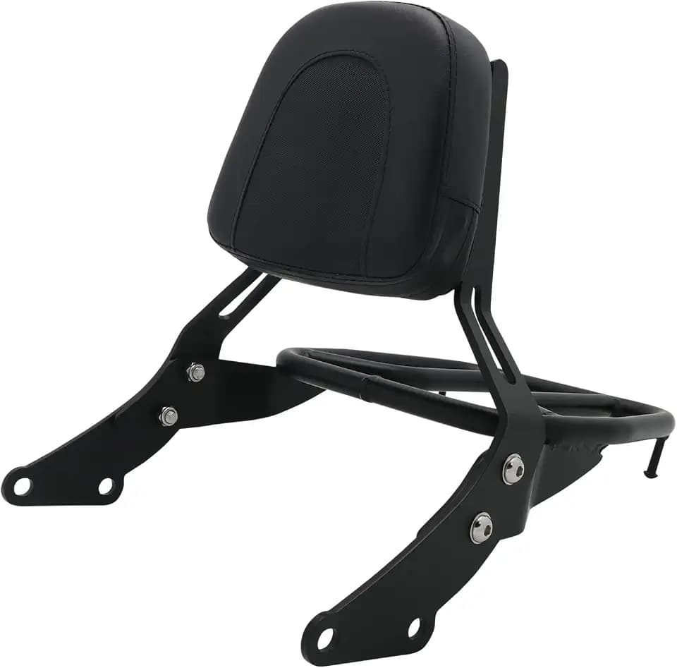 Motorcycle Passenger Backrest Sissy Bar Luggage Rack for Triumph Bonneville T100 T120 Street Scrambler &Street Twin 2017-2022