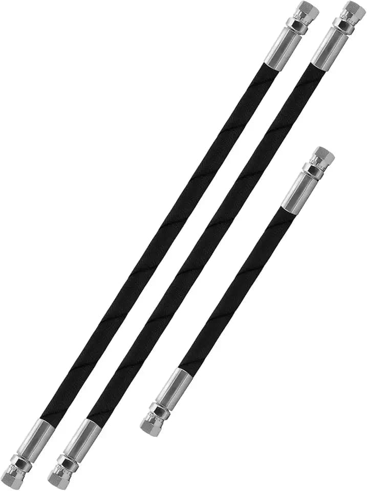 1/4" x 42" and 1/4" x 16" Heavy Duty Snow Plow Hose Set 06-FJIC Fittings
