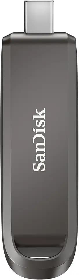 SANDISK Extreme PRO USB Type-C-Flash-Laufwerk 256 GB (High-Performance, Lesegeschwindigkeiten bis zu 1.000 MB/s, Schreibgeschwindigkeiten bis zu 900 MB/s, RescuePRO Deluxe-Software)