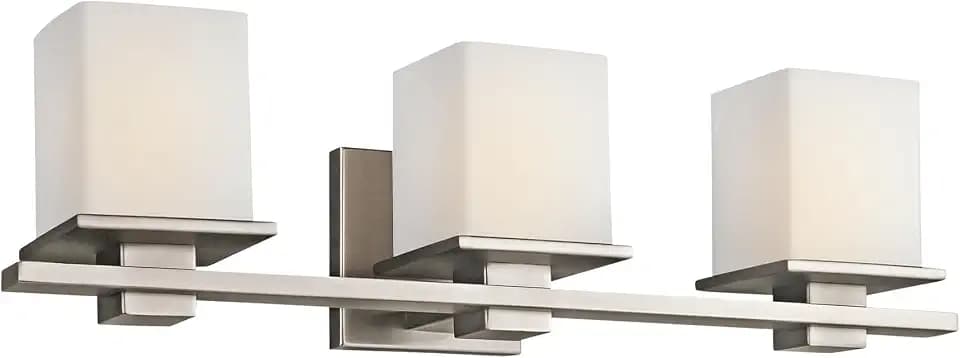 Kichler Tully 3-Light Bathroom Vanity Light, Antique Pewter