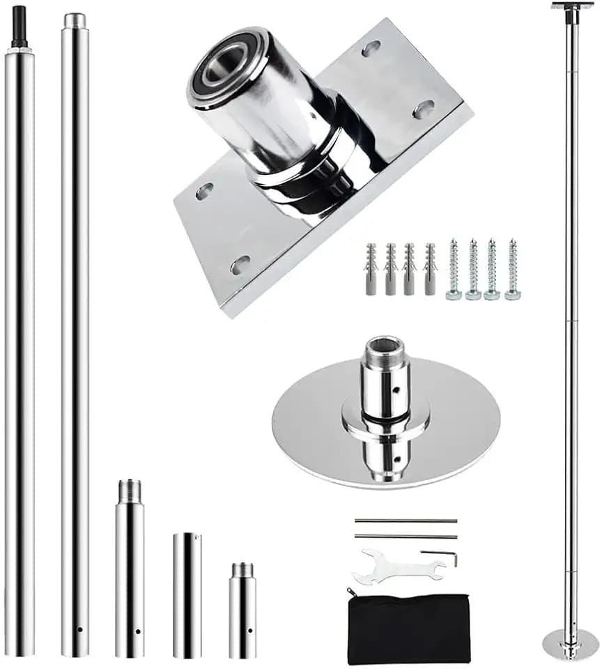 Permanent Dance Pole, CE Certified, 45mm, for 7.22-8.86ft Ceiling