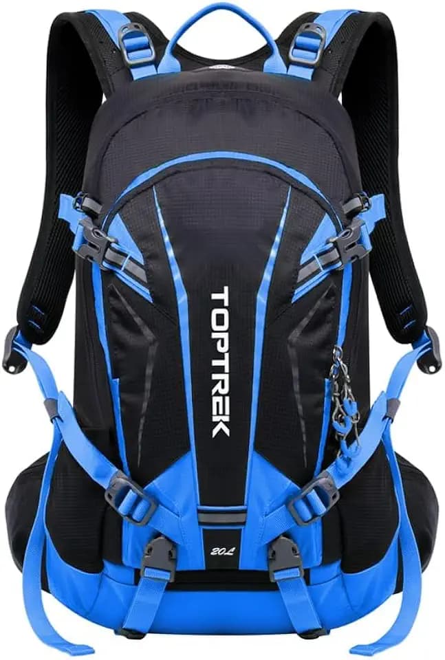 toptrek Fahrradrucksack Wasserdicht 20L,Ultraleicht Rucksack für Damen & Herren,Fahrrad Rucksack mit Regenschutz und Helmabdeckung,Rucksäcke Mountainike MTB