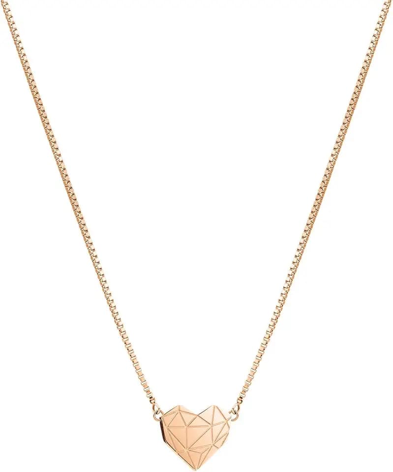 LIEBESKIND BERLIN Herz-Halskette für Damen – Edelstahl-Kette mit liebevollem Herzanhänger – In verschiedenen Farben und Ausführungen – Romantische Geschenkidee