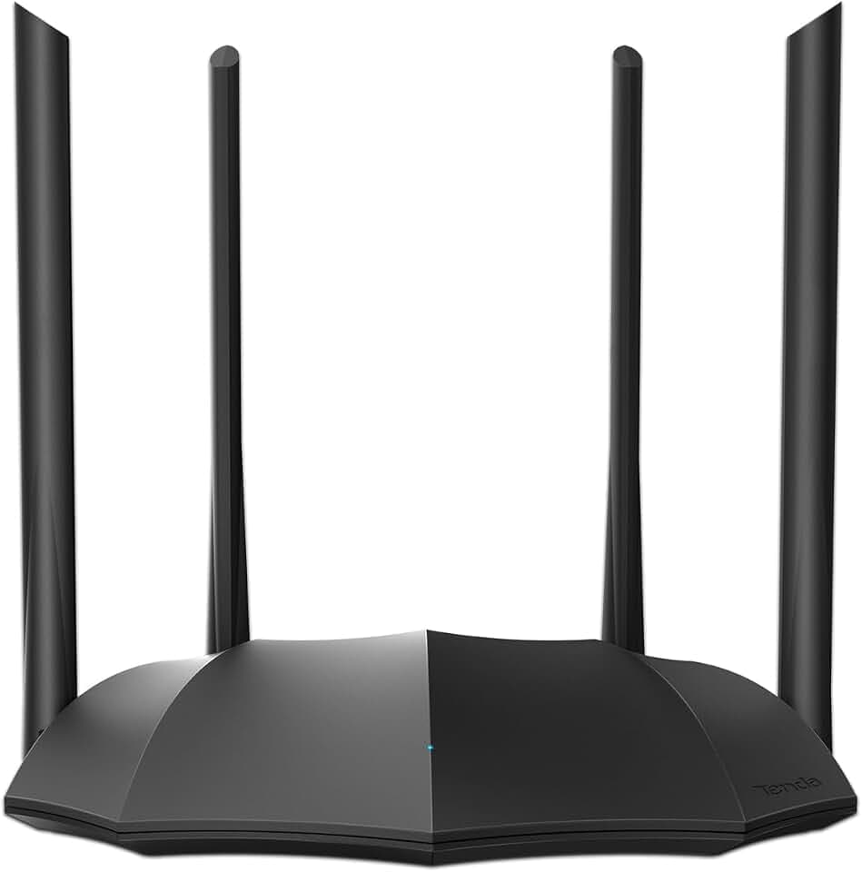 Tenda AC1200 Dual Band Gigabit Smart WiFi Router, 5Ghz High Speed Wireless Internet Router, MU-MIMO, Beamforming, Long Range Coverage by 4x6dBi Antenne, IPv6, Guest WiFi, AP Mode - 2020 New U. Verbessert