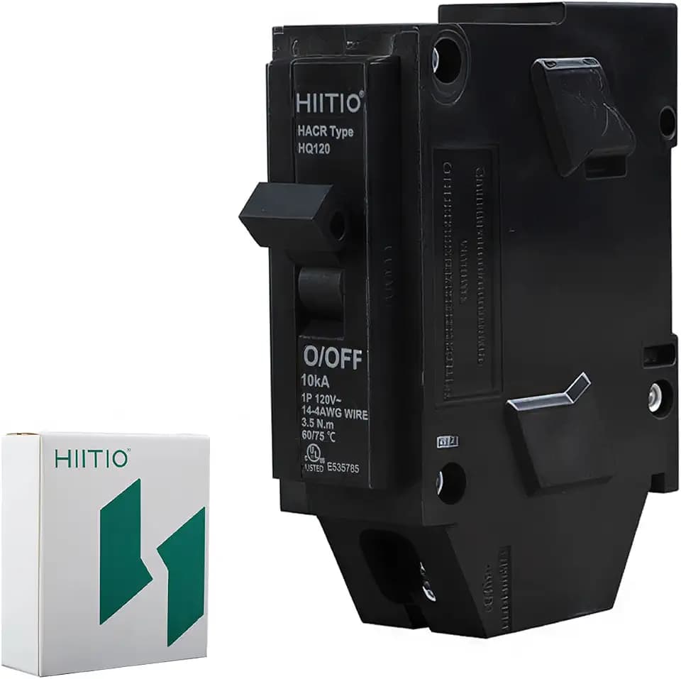 20 Amp 1-Pole Circuit Breaker, 1-Inch Plug-in Molded Case Breaker, Replaces Q120, THQL1120, BR120, HOM120, 10KA 120/240V, Thermal Magnetic Protection, Fits Most OEM Load Centers, UL Listed.