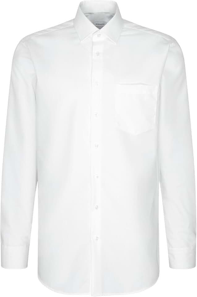 Seidensticker Herren Business-Hemd - Regular Fit - Bügelfrei- Kent-Kragen - Langarm - 100% Baumwolle