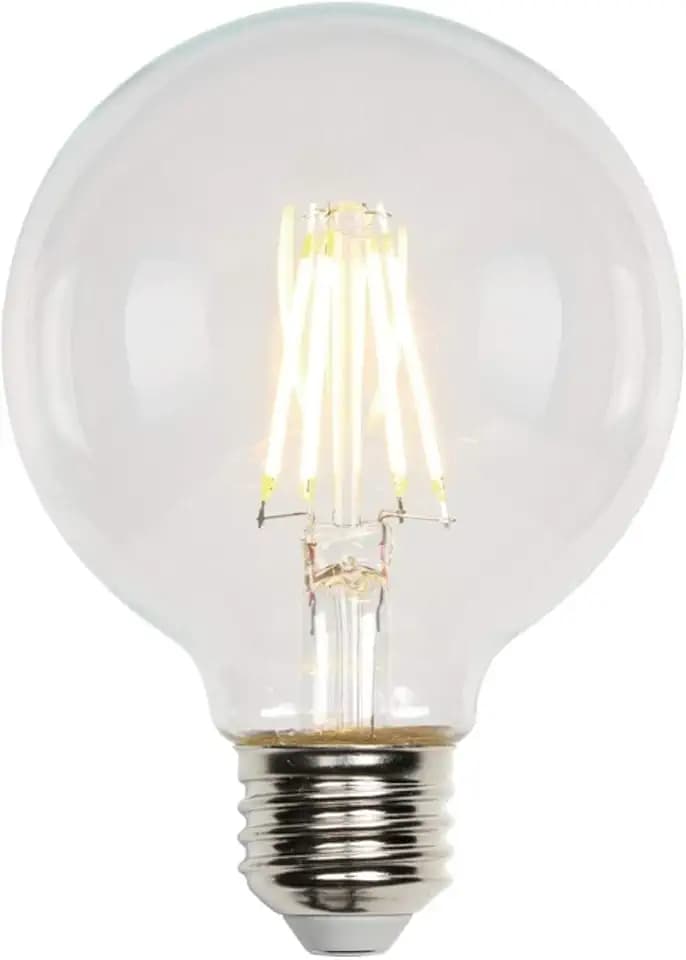 Westinghouse 4317200 5.5 Watt (40 Watt Equivalent) G25 Dimmable Clear Filament LED Light Bulb, Medium Base