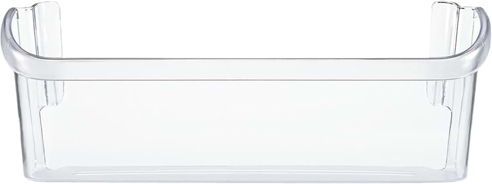 Smart Choice 242126602 Refrigerator Door Shelf Bin, Bottom, Clear
