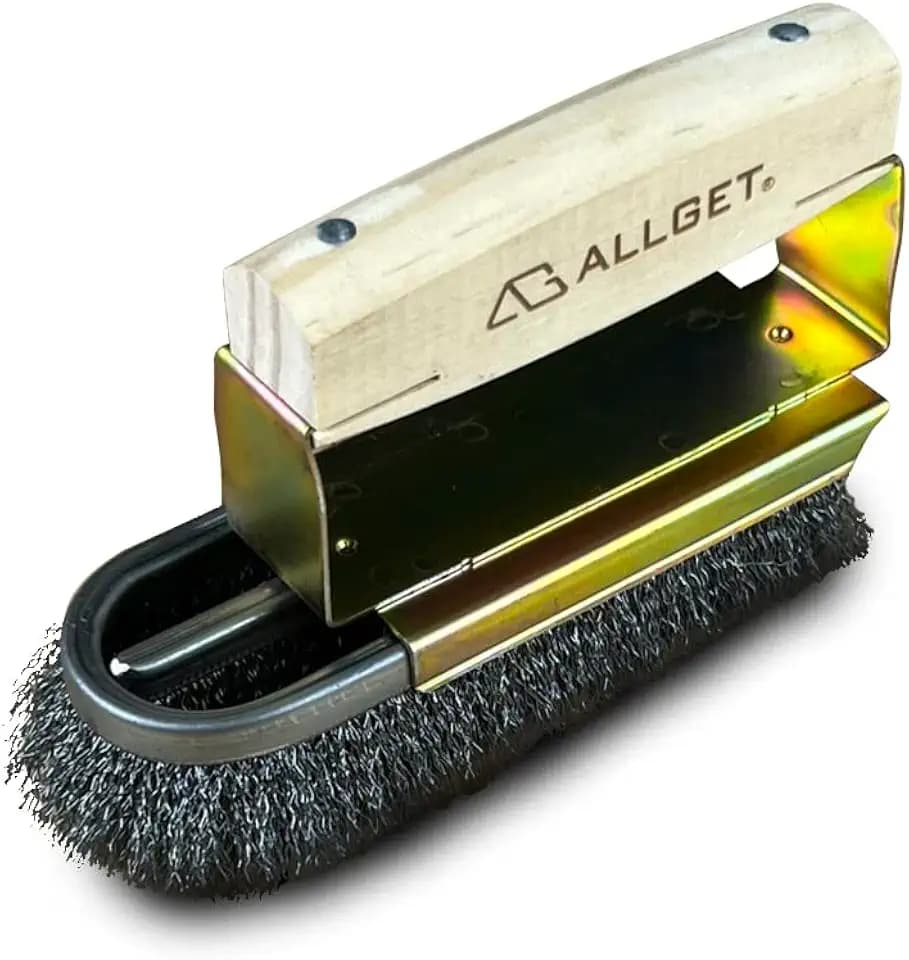Iron-Shaped Steel Wire Brush, high-Hardness Steel Wire Suitable for Heavy-Duty Cleaning, Rust Removal, Scraping, and polishing on Hard Surfaces.