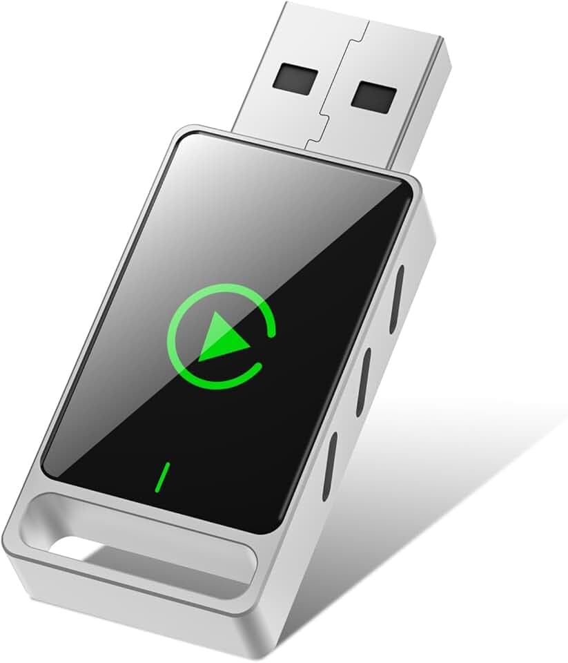 Wireless Carplay Adapter, 2 in 1 Android Auto&Carplay Wireless Adapter