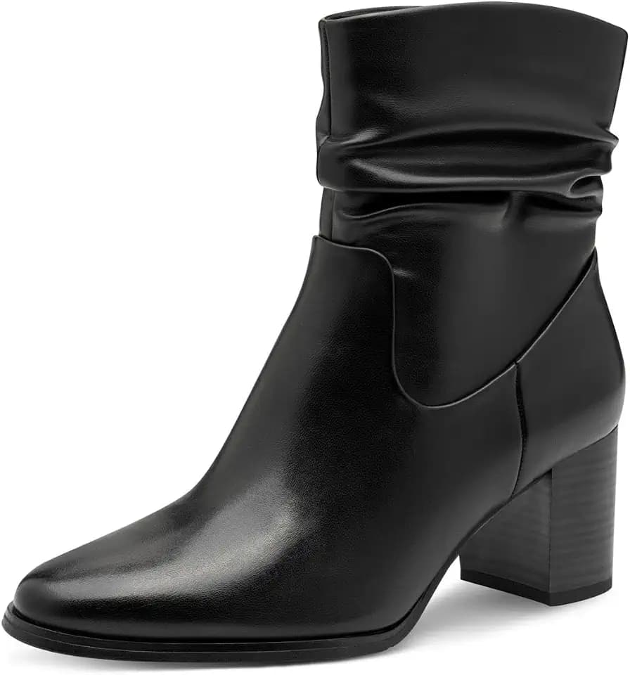 MARCO TOZZI Damen Stiefeletten mit Absatz Vegan mit Reißverschluss