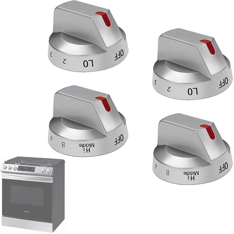 DG94-03500A/Z Replacement Knobs for Samsung Electric Stove, 4 Pack