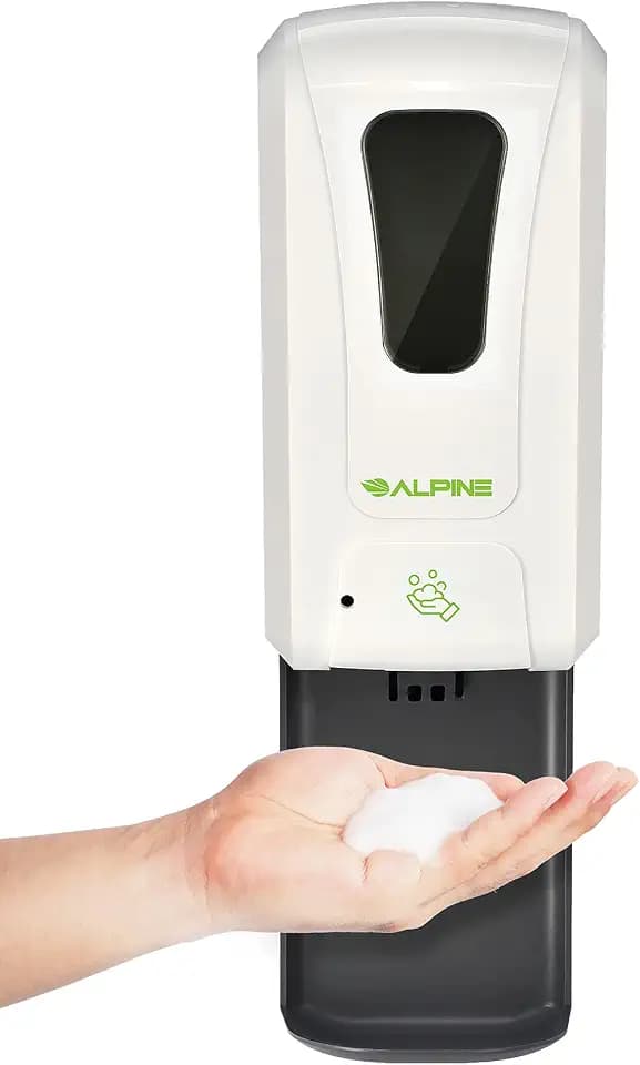 Alpine Automatic Hand Sanitizer Dispenser - Touchless Soap Dispenser with Drip Tray for Restaurant, Hospital, School, Hotel, Kitchen and Bathroom -1200mL Foam