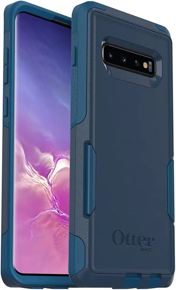 OtterBox Commuter Series Case for Galaxy S10+ - Retail Packaging - Bespoke Way (Blazer Blue/Stormy SEAS Blue)