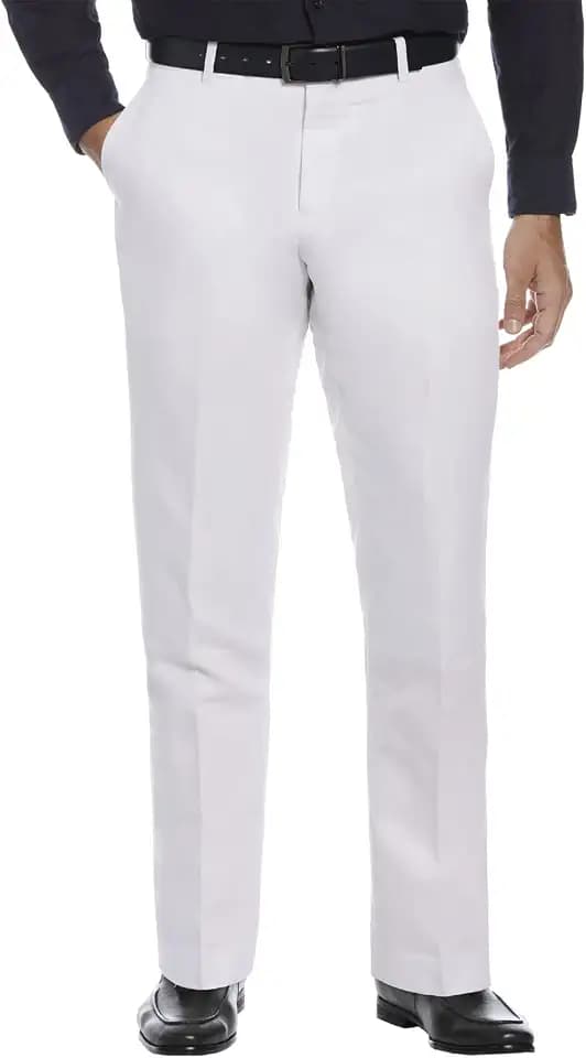 Perry Ellis Men's Modern Fit Linen Blend Pant