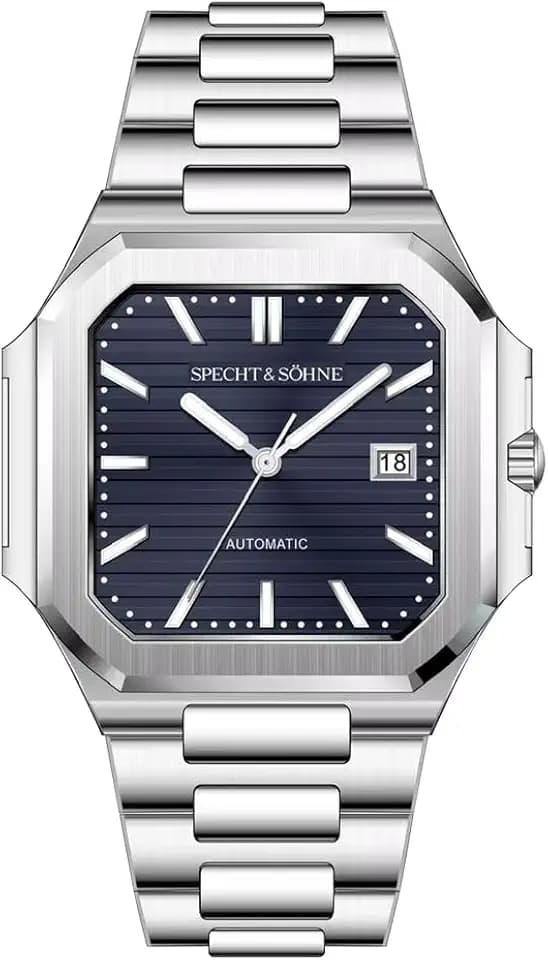Specht & Söhne 41MM Square Cubic 5711 Men's Watch Mechanical Watches Rose Gold Stainless Steel Sapphire Crystal Waterproof