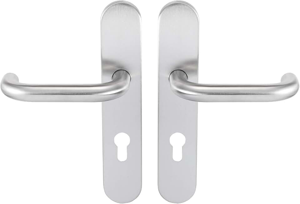 Bricard 666475 Türgriffe, Edelstahl auf Tempo Classic für Badezimmertüren, Toiletten