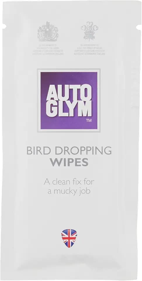 Autoglym Bird Dropping Wipes, x10 - Car Cleaning Wipes Offer A Quick, Clean Fix for A Mucky Job