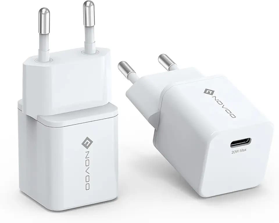 NOVOO 100W USB C Schnellladegerät 3 Ports USB C Stecker Kompatibel mit iPhone 16 Plus Pro Max 15 14 13 12 11 Galaxy PPS 45W S24 Ultra S23 S22 Pixel iPad MacBook Air Pro M3 M2 M1
