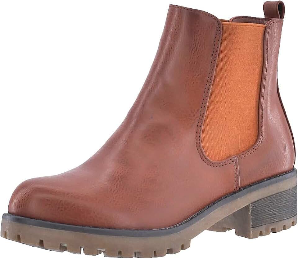 Elara Damen Stiefeletten Chelsea Boots Chunkyrayan