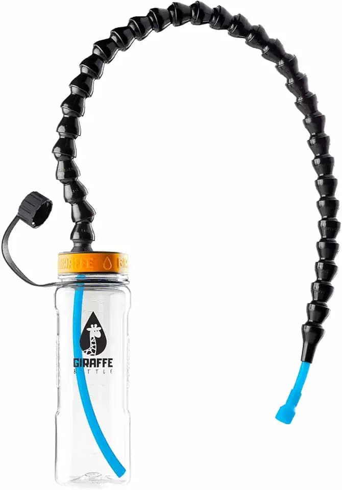 Giraffe Bottle Tower XL Hands Free Drinking System, Clear Tritan Bottle (length 30 in / 76 cm)
