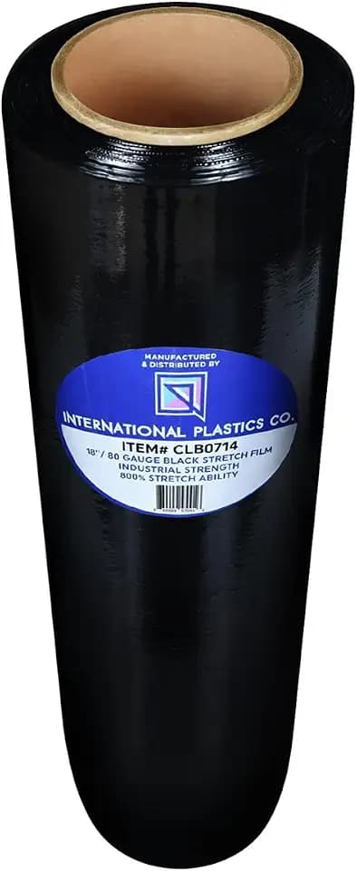 International Plastics Co. 18" Stretch Film/Wrap 80 Gauge 1500 feet, 1 Pack