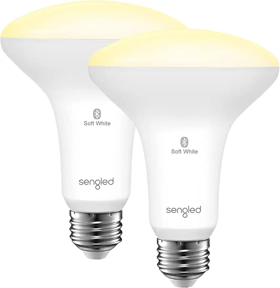 Sengled Alexa Light Bulb, BR30, S1 Auto Pairing with Alexa Devices, Smart Flood Light Bulb That Work with Alexa, Warm Light Bulbs, E26, Led Lights, 65W Equivalent Recessed, No Hub Required, 2-Pack