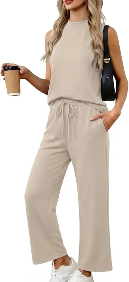 Two Piece Lounge Sets for Women Summer Matching Travel Outfits