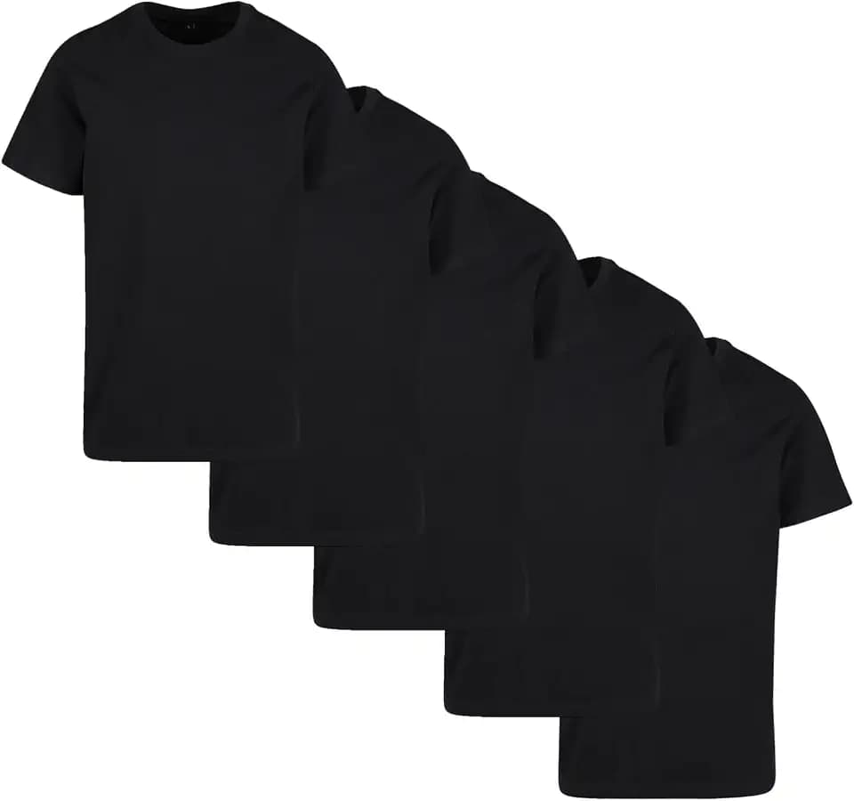 Build your Brand Herren T-Shirt Rundhals 1/3/5er-Pack