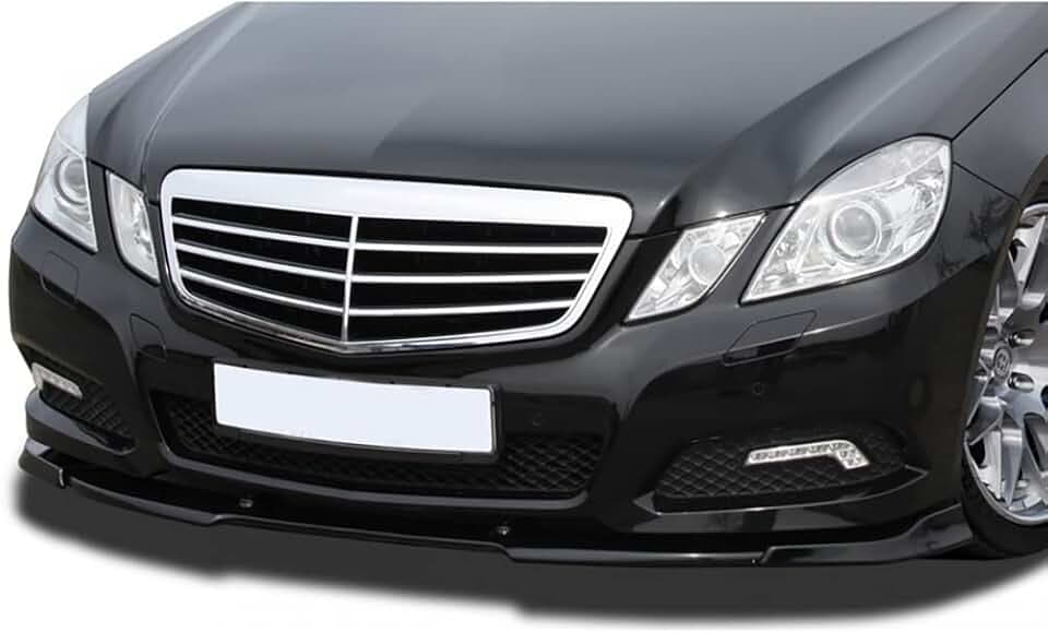 RDX Racedesign Frontspoiler VARIO-X E-Klasse W212 2009-2013 Frontlippe Front Ansatz Vorne Spoilerlippe, Schwarz, Unlackiert