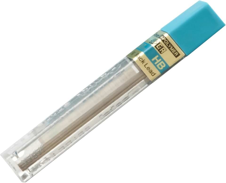 Pentel 50-HB Hochpolymer-Ersatzmine extra stark in 12er Röhre HB 0,7 mm 12 Röhren