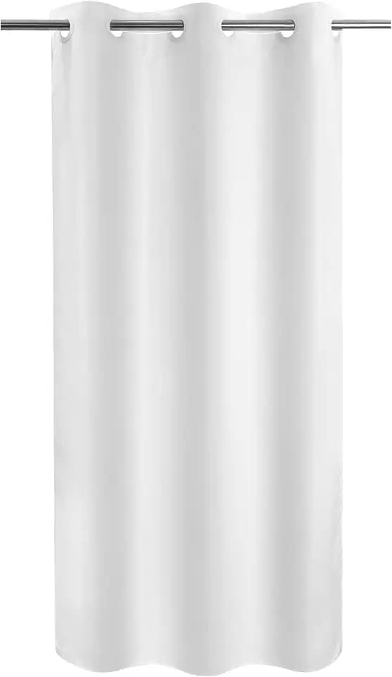 River Dream No Hook Stall Shower Curtain or Liner Microfiber White, 42x74