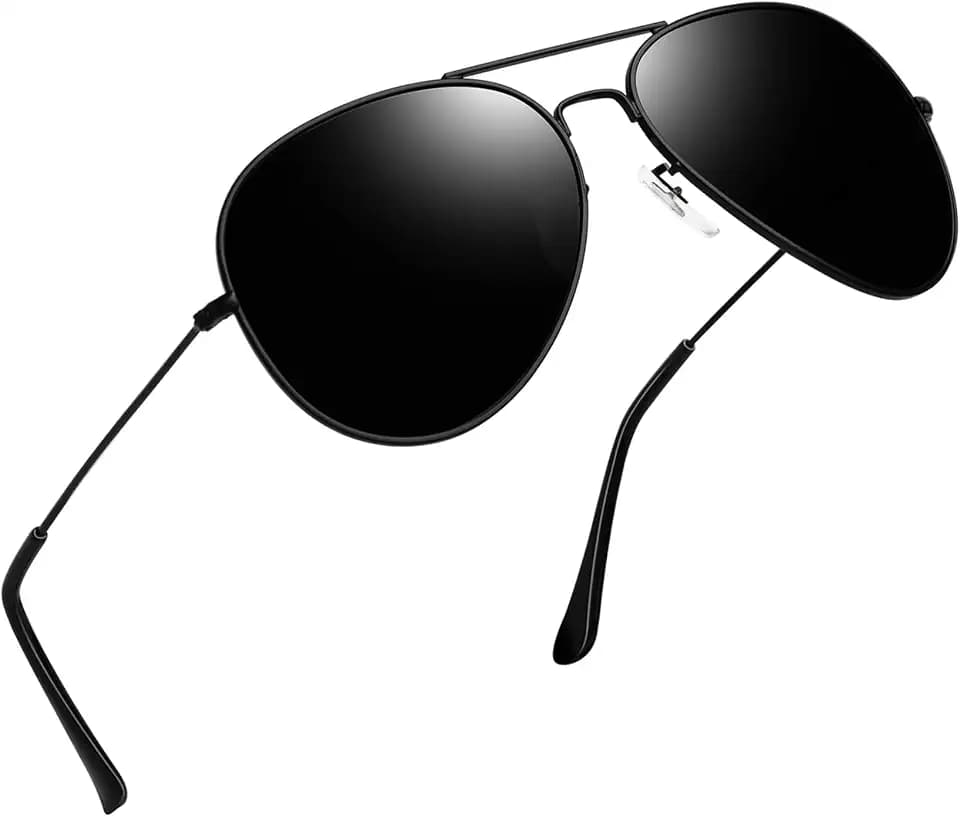 Joopin Aviator Sunglasses for Women Men UV400 Double Bridge