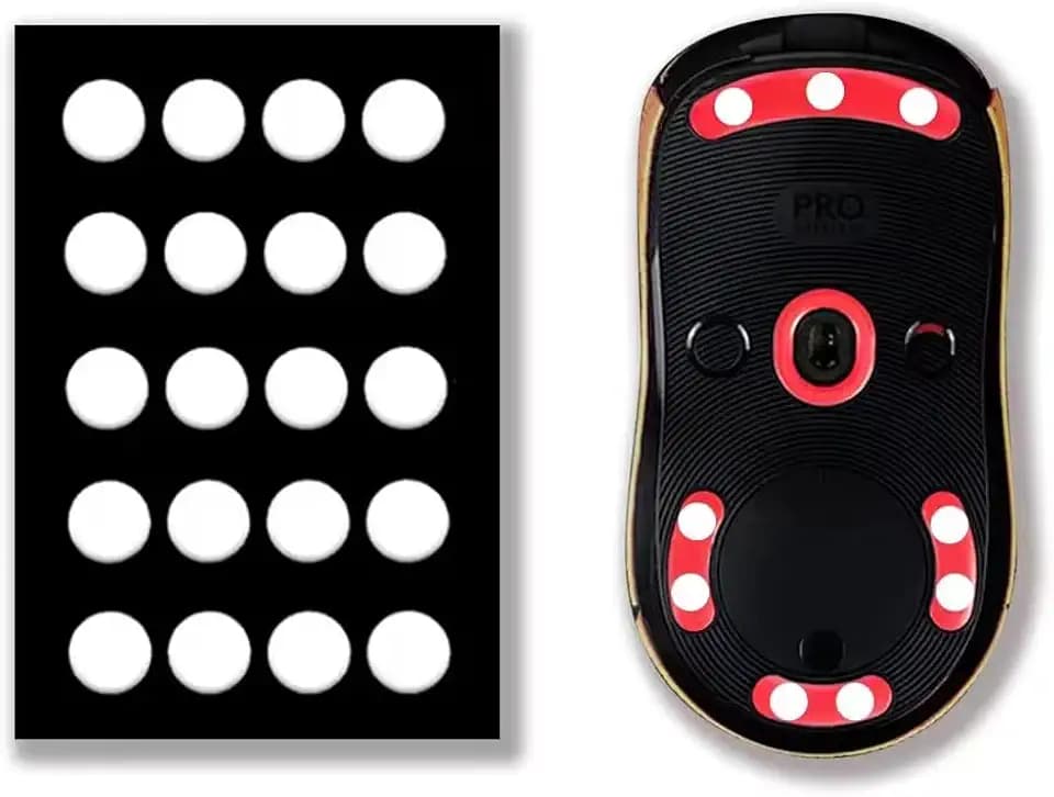 X-Raypad Jade Speed Mouse Skates, Offers Excelent Wear Resistance, Speed & Control Abrasion Resistance, Curved Edge, Move More smoothly, Suitable for Cloth Mouse Pads & Glassmouse Pads (Jade)