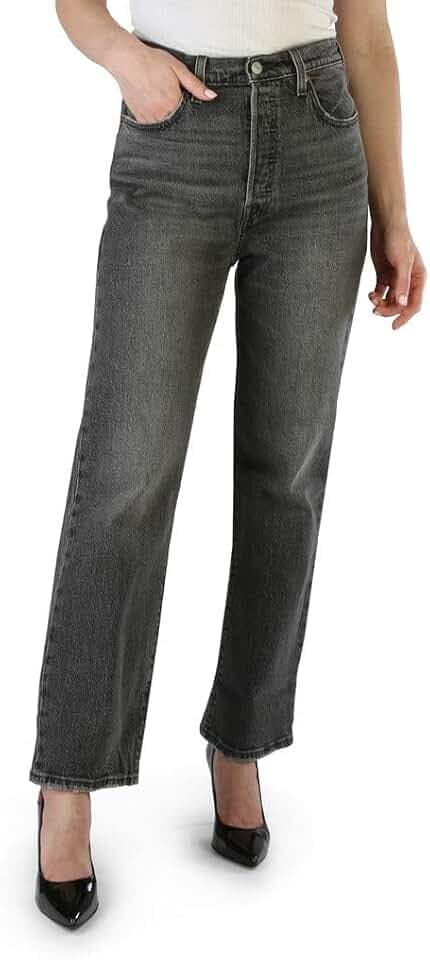 Levi's Damen Ribcage Straight Ankle Jeans