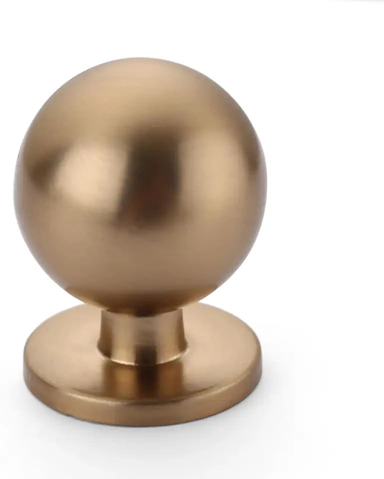 Asidrama 10 Pack 1 Inch Champagne Bronze Kitchen Cabinet Knobs, Cabinet Knobs Kitchen Cabinet Hardware for Cupboard Drawer Knobs Dresser Knobs