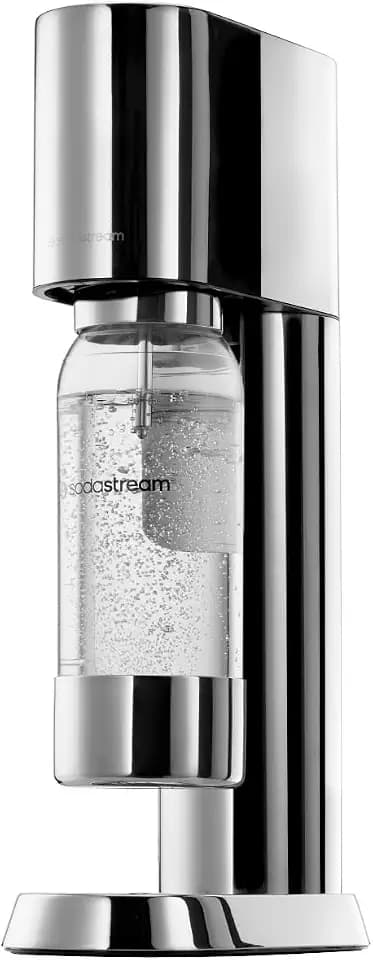 sodastream ENSO Wassersprudler - 1L Sprudlerflasche, Edelstahl, Silber