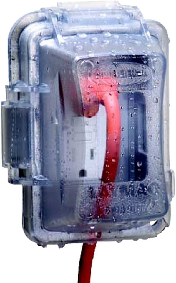 TayMac 1-Gang Weatherproof In-Use Outdoor Outlet Cover, Clear, EXTRA-DUTY